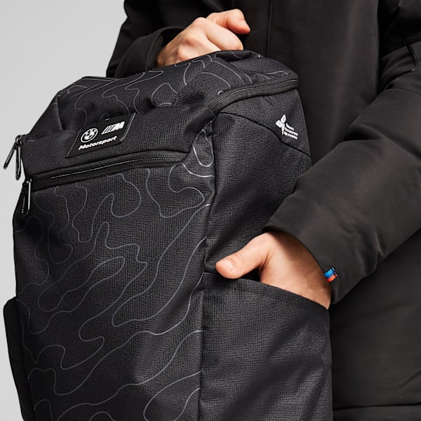 Mochila BMW M Motorsport Statement, PUMA Black-AOP, large-ARG