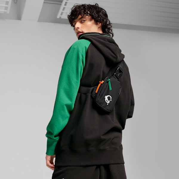 Bandolera compacta PUMA x CARROTS para hombre, PUMA Black, large-MEX