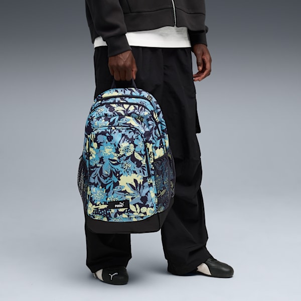 Mochila estampada PUMA Phase, New Navy-Nature 2.0, large-MEX