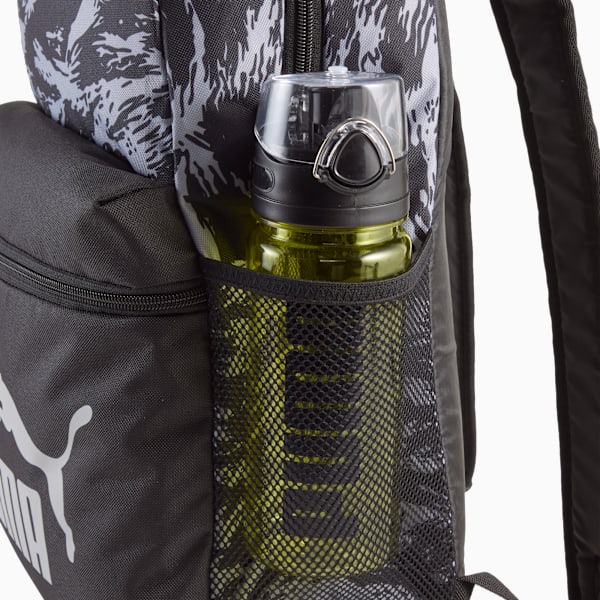Mochila estampada PUMA Phase, PUMA Black-Gray Echo-Camou, large-MEX