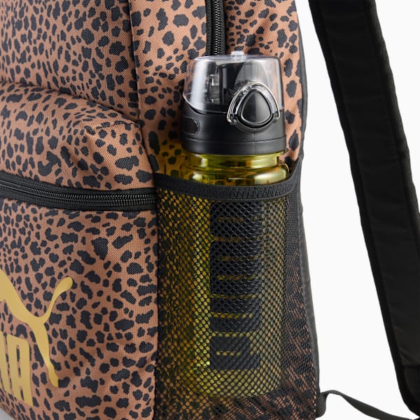 Mochila estampada PUMA Phase, PUMA Black-Leopard AOP, large-MEX