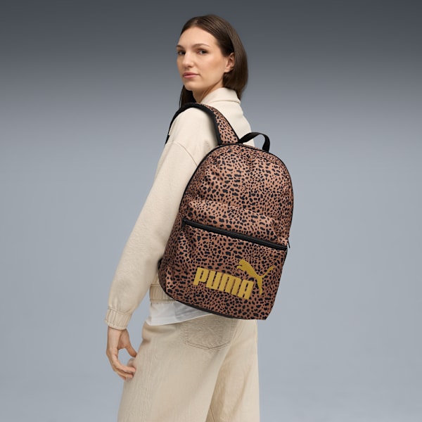 Mochila estampada PUMA Phase, PUMA Black-Leopard AOP, large-MEX