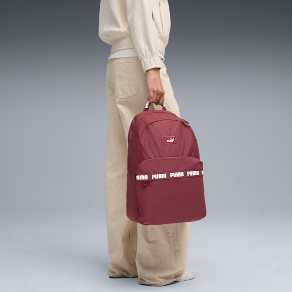 Mochila PUMA Phase Tape, Ruby Shimmer, large-ARG