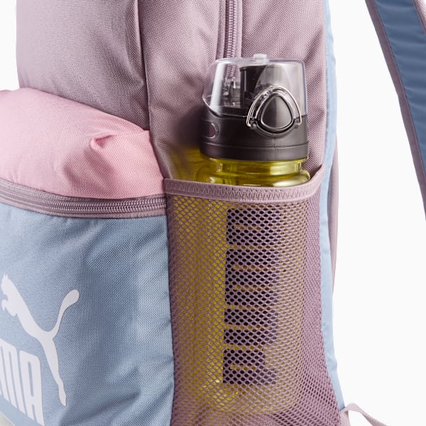 Mochila PUMA Phase Colour-block, Plum Jam-Cool Blue-Colorblock, large-MEX