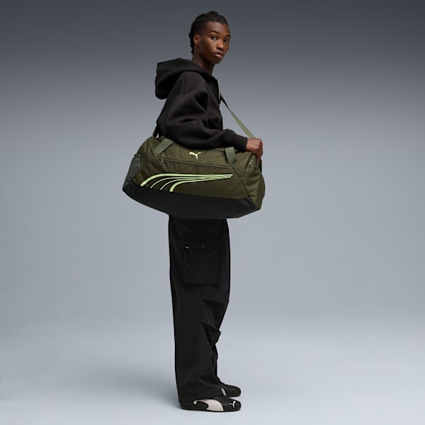Bolso deportivo mediano PUMA Fundamental, Dark Olive, large-MEX