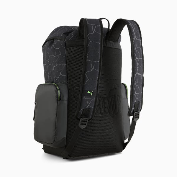 PUMA x TEENAGE MUTANT NIINJA TURTLES Hooded Backpack, PUMA Black, large-MEX