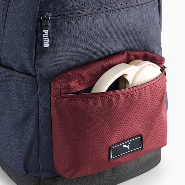 PUMA Deck Backpack II, New Navy-Ruby Shimmer, large-MEX