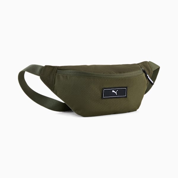 PUMA Deck 2.2L Waist Bag, Dark Olive, large-ZAF