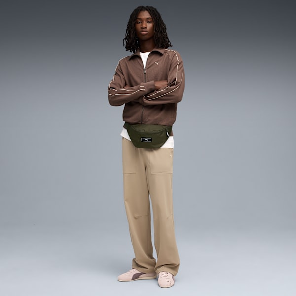 PUMA Deck 2.2L Waist Bag, Dark Olive, large-ZAF