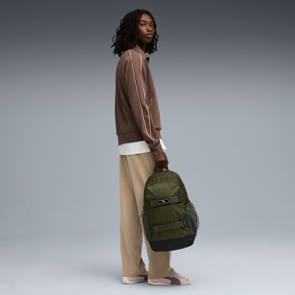 Mochila PUMA S, Dark Olive, large-MEX