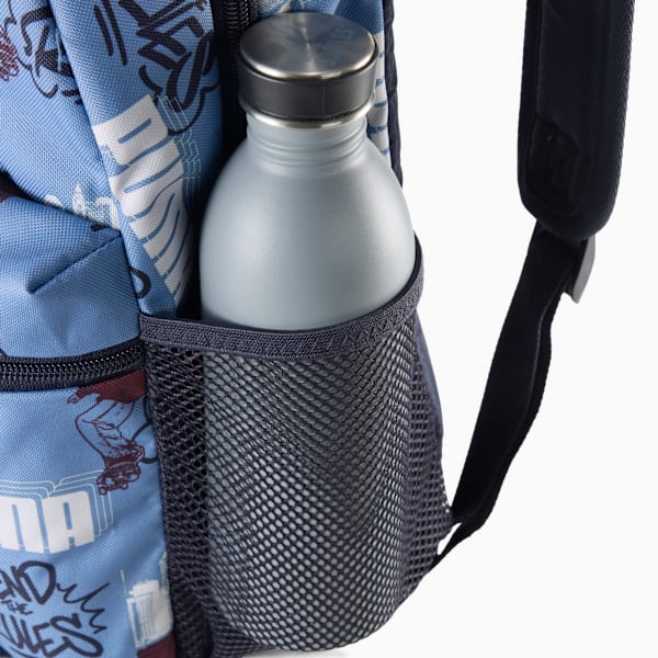 Mochila pequeña estampada PUMA Phase, Cool Blue-Mid 90ies AOP, large-MEX