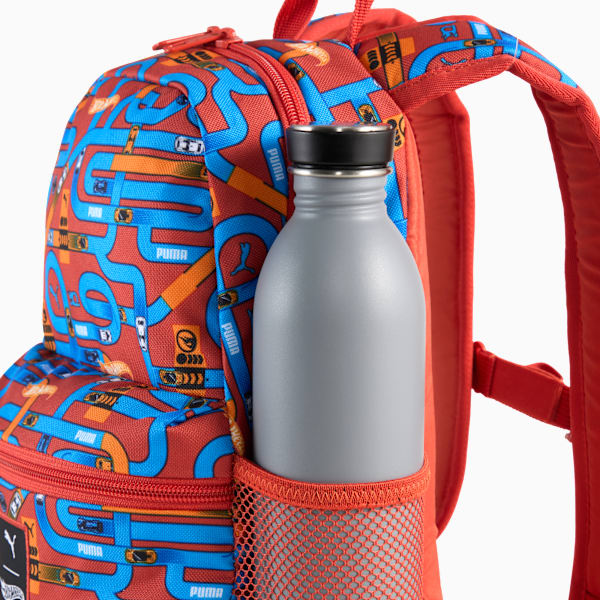 PUMA x HOT WHEELS™ Extra Small Backpack Youth, Red Fire-AOP, large-MEX