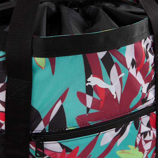 Bolso estilo shopper AT Essentials TROPICAL para adolescentes, PUMA Black-Wander Rush, large-MEX