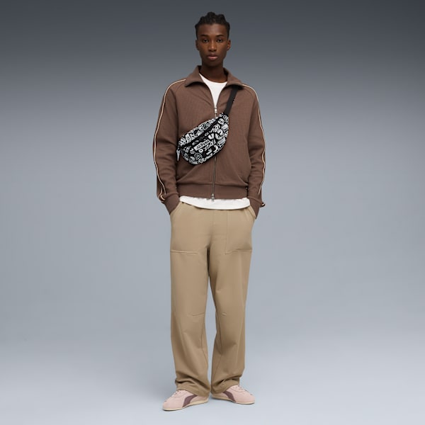 Academy 2L Waist Bag, PUMA Black-Turbo AOP, large-ZAF