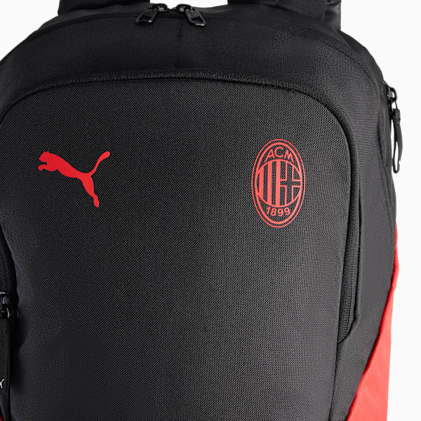 AC Milan Backpack (24L), PUMA Black-For All Time Red, large-MEX