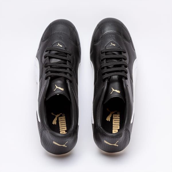 Botines de Fútbol Borussia FG, Puma Black-Puma White-Gold, large-ARG