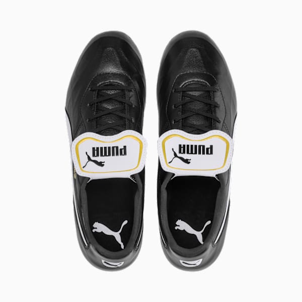 KING Top FG Football Boots, Puma Black-Puma White, large-MEX