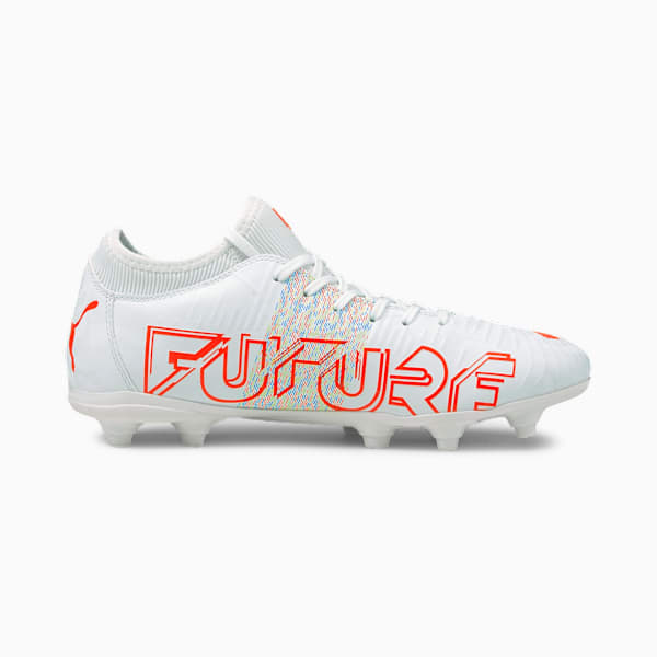 FUTURE 4.1 FG/AG Men's Football Boots, Puma White-Red Blast, large-ZAF