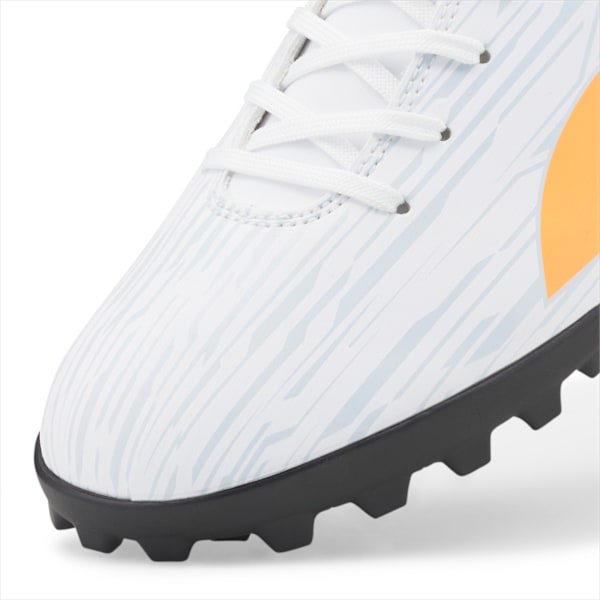 Rapido III TT Men's Football Boots, Puma White-Neon Citrus-Arctic Ice, large-MEX