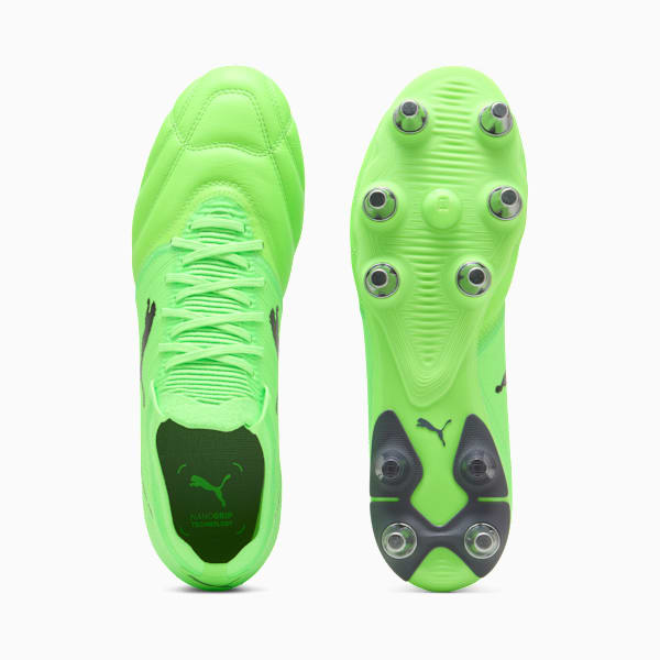 Avant Pro Men's Rugby Boots, Green Glare-PUMA Black-Galactic Gray, large-ZAF