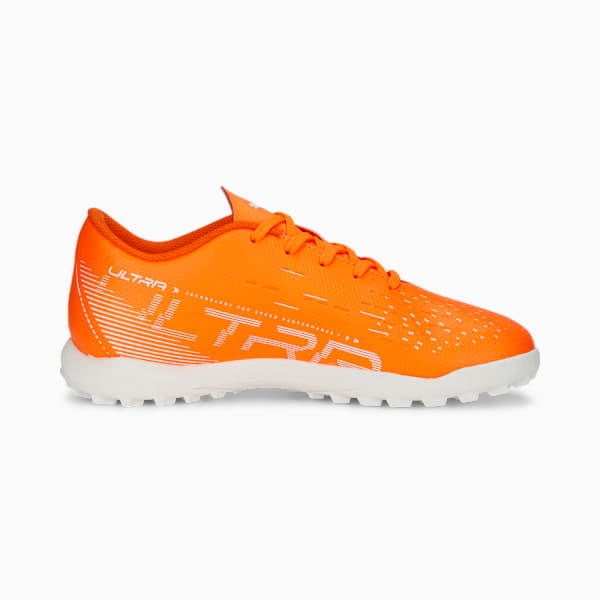 ULTRA Play TT Football Boots Youth, Ultra Orange-PUMA White-Blue Glimmer, large-MEX