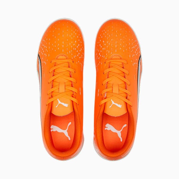ULTRA Play TT Football Boots Youth, Ultra Orange-PUMA White-Blue Glimmer, large-MEX