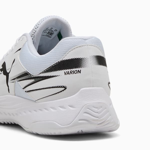 Varion II Handball Shoes, PUMA White-PUMA Black, large-ZAF
