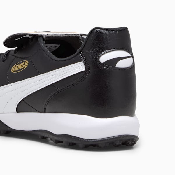 KING TOP TT Football Boots, PUMA Black-PUMA White-PUMA Gold, large-MEX