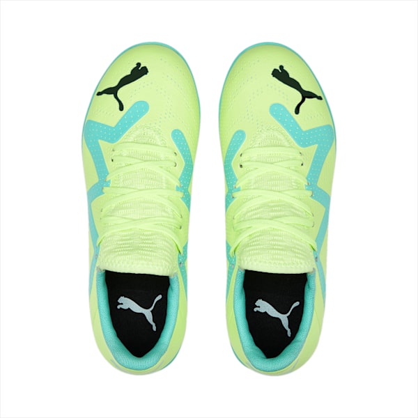 Botines de fútbol juveniles FUTURE Play TT, Fast Yellow-PUMA Black-Electric Peppermint, large-ARG