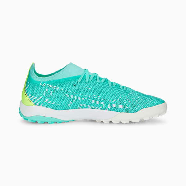 Botines de fútbol para hombre ULTRA Match TT, Electric Peppermint-PUMA White-Fast Yellow, large-ARG