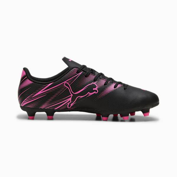 Tacos de futbol ATTACANTO FG/AG, PUMA Black-Poison Pink, large-MEX