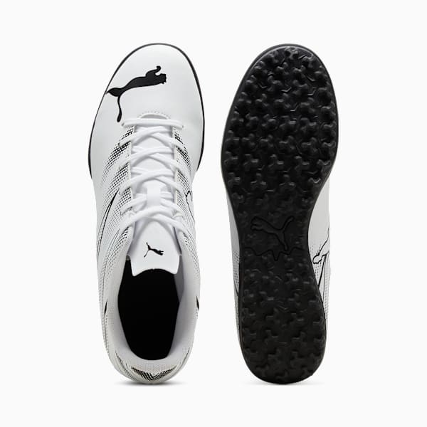 ATTACANTO TT Football Boots, PUMA White-PUMA Black, large-MEX