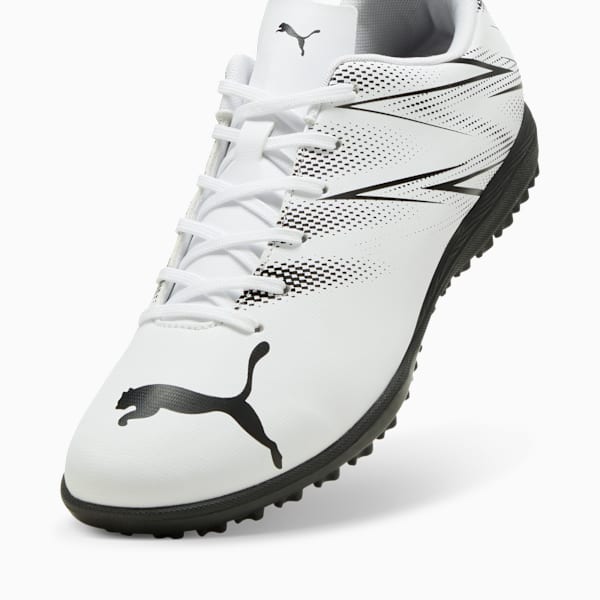 ATTACANTO TT Football Boots, PUMA White-PUMA Black, large-MEX