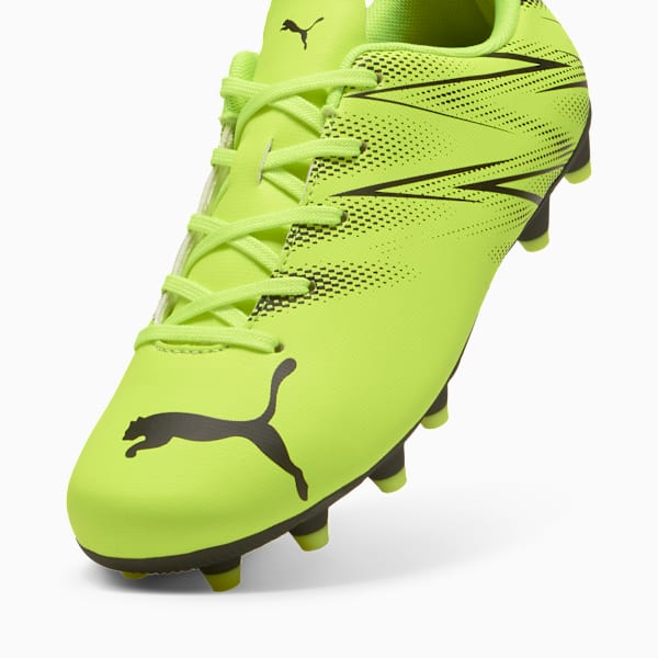 Tacos de futbol ATTACANTO FG/AG para adolescentes, Electric Lime-PUMA Black, large-MEX