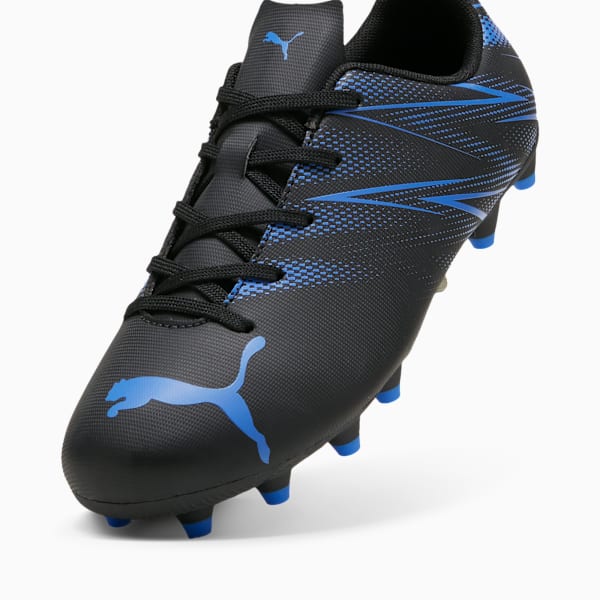 Tacos de futbol ATTACANTO FG/AG para adolescentes, PUMA Black-Bluemazing, large-MEX