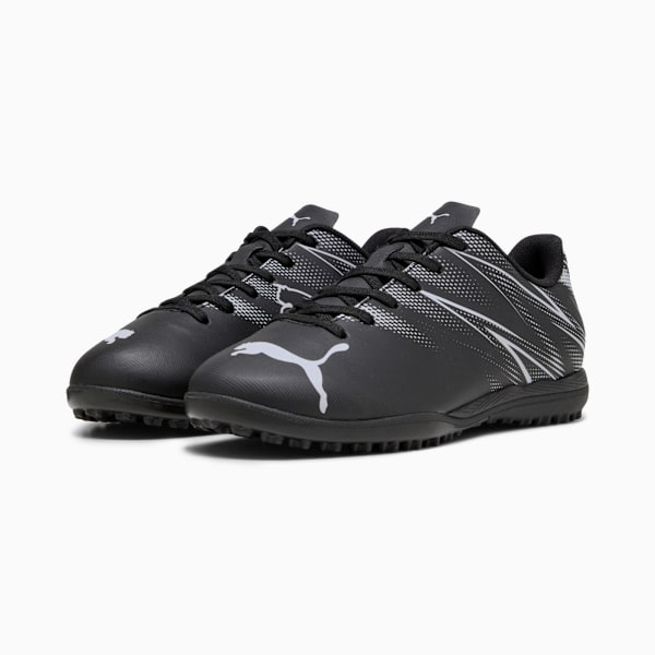 Tacos de futbol ATTACANTO TT para adolescentes, PUMA Black-Silver Mist, large-MEX