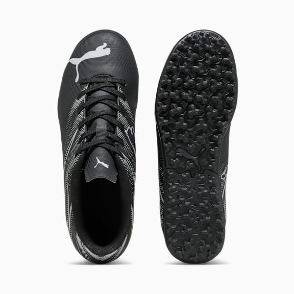 Tacos de futbol ATTACANTO TT para adolescentes, PUMA Black-Silver Mist, large-MEX
