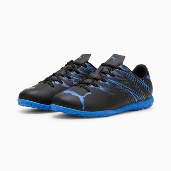ATTACANTO IT Youth Football Boots, PUMA Black-Bluemazing, large-MEX