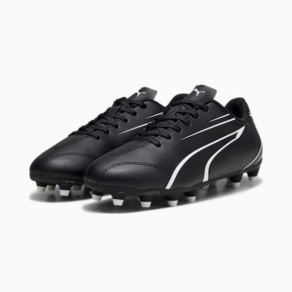 Tacos de fútbol adolescentes VITORIA FG/AG, PUMA Black-PUMA White, large-MEX