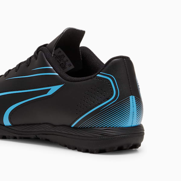 VITORIA TT Youth Football Boots, PUMA Black-Luminous Blue, large-MEX