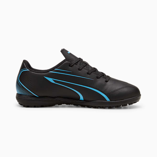 VITORIA TT Youth Football Boots, PUMA Black-Luminous Blue, large-MEX