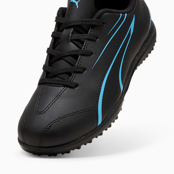 VITORIA TT Youth Football Boots, PUMA Black-Luminous Blue, large-MEX