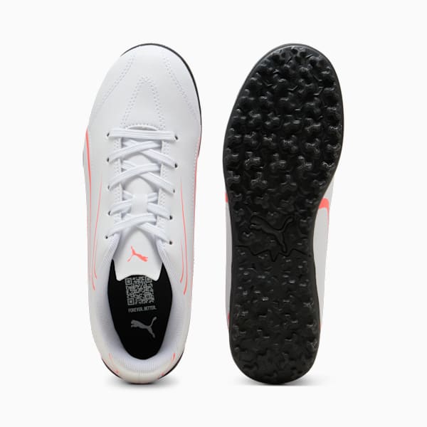 Tacos de fútbol Adolescente VITORIA TT, PUMA White-Glowing Red, large-MEX
