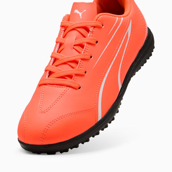 Tacos de fútbol Adolescente VITORIA TT, Glowing Red-PUMA White-PUMA Black, large-MEX