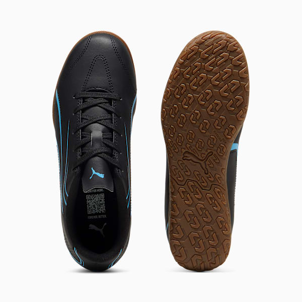 Tacos de fútbol VITORIA IT para adolescentes, PUMA Black-Luminous Blue, large-MEX