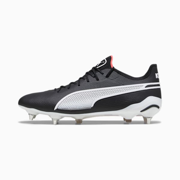 KING ULTIMATE MxSG Football Boots Unisex, PUMA Black-PUMA White-Fire Orchid, large-ZAF