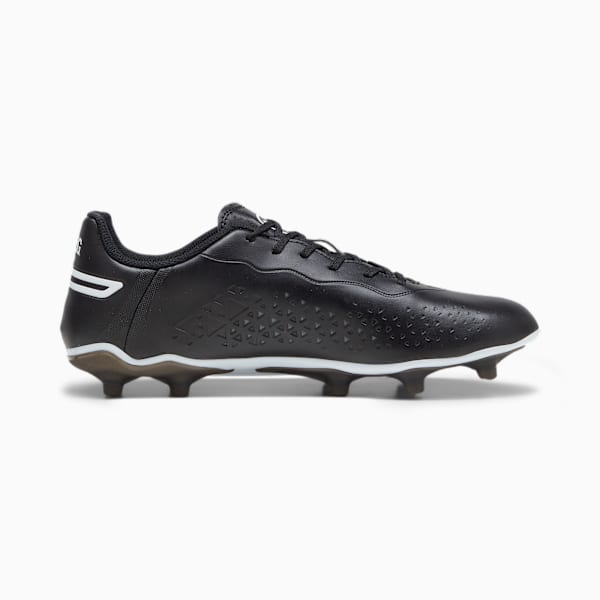 KING MATCH FG/AG Football Boots, PUMA Black-PUMA White, large-MEX