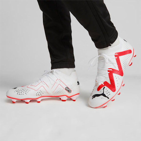 Botines FUTURE MATCH FG/AG ADP, PUMA White-PUMA Black-Fire Orchid, large-ARG
