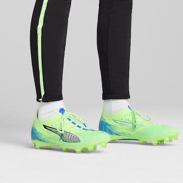 Botines de fútbol ULTRA 5 PRO FG/AG, Fizzy Apple-PUMA White-Bluemazing, large-ARG