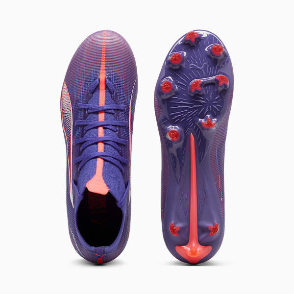 Tacos de futbol Mujer ULTRA 5 MATCH FG/AG, Lapis Lazuli-PUMA White-Sunset Glow, large-MEX